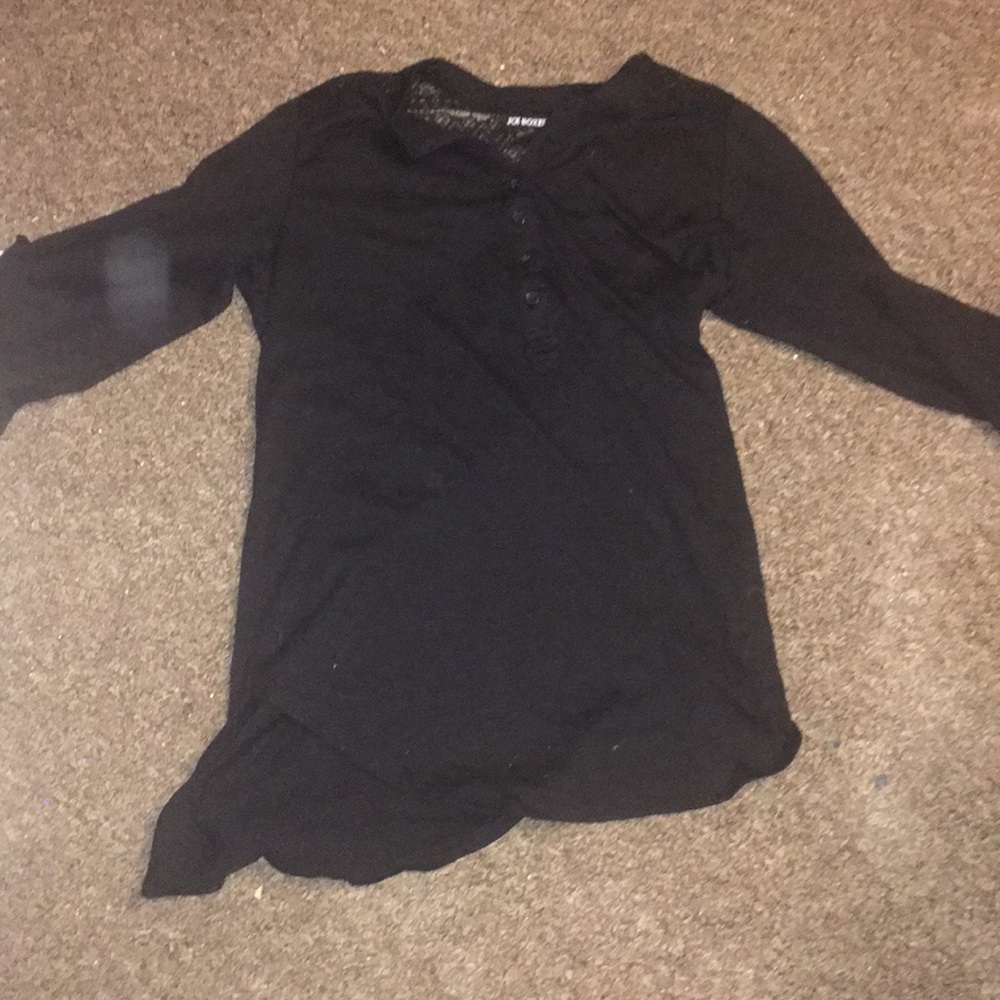 Black blouse.